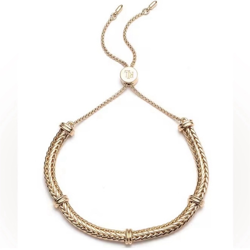 Ralph Lauren Braided Herringbone Slider Bracelet